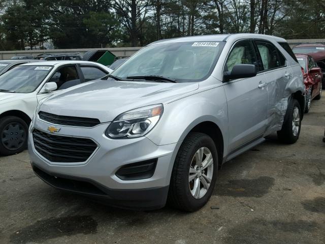 2GNALBEK0G1174707 - 2016 CHEVROLET EQUINOX LS SILVER photo 2