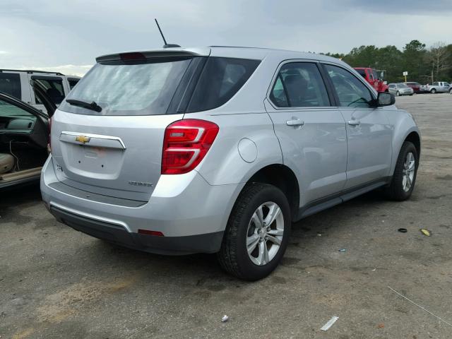 2GNALBEK0G1174707 - 2016 CHEVROLET EQUINOX LS SILVER photo 4