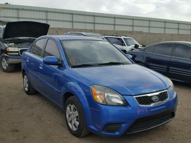 KNADH4A37A6674474 - 2010 KIA RIO LX BLUE photo 1