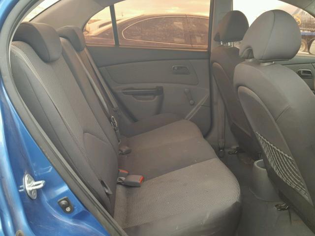 KNADH4A37A6674474 - 2010 KIA RIO LX Կապույտ լուսանկար 6