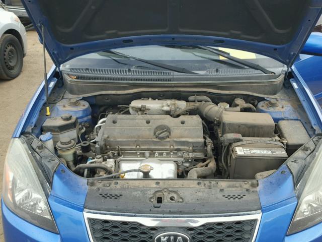 KNADH4A37A6674474 - 2010 KIA RIO LX Կապույտ լուսանկար 7