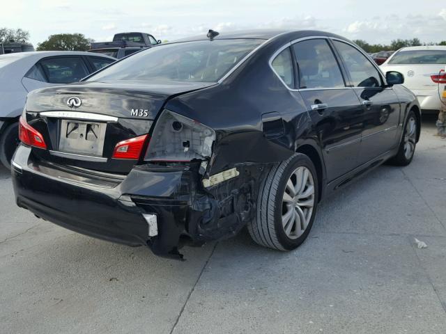 JNKCY01E29M802523 - 2009 INFINITI M35 BASE BLACK photo 4