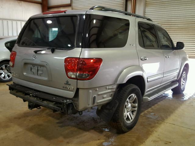 5TDZT34A26S277354 - 2006 TOYOTA SEQUOIA SR SILVER photo 4