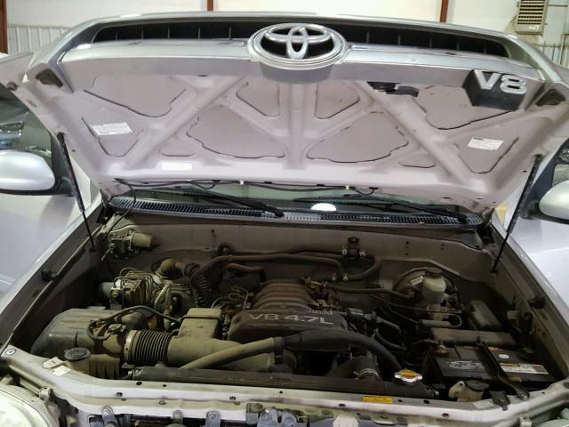 5TDZT34A26S277354 - 2006 TOYOTA SEQUOIA SR SILVER photo 7