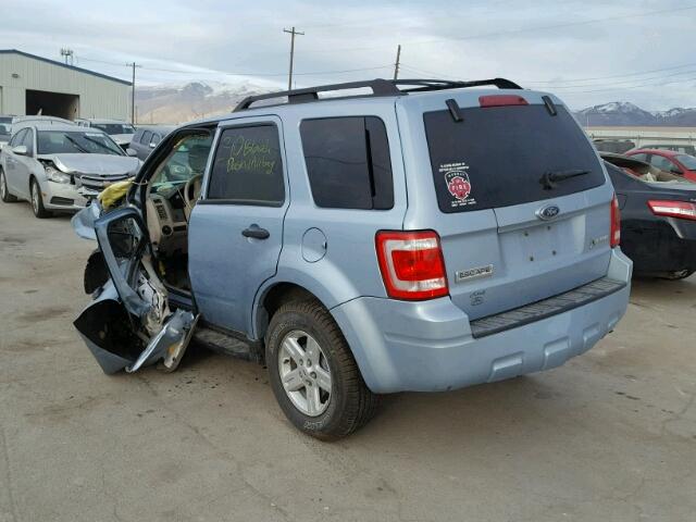 1FMCU59309KC34888 - 2009 FORD ESCAPE HYB BLUE photo 3