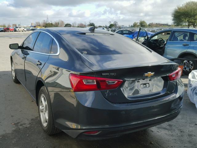 1G1ZB5ST6HF104323 - 2017 CHEVROLET MALIBU LS BLACK photo 3