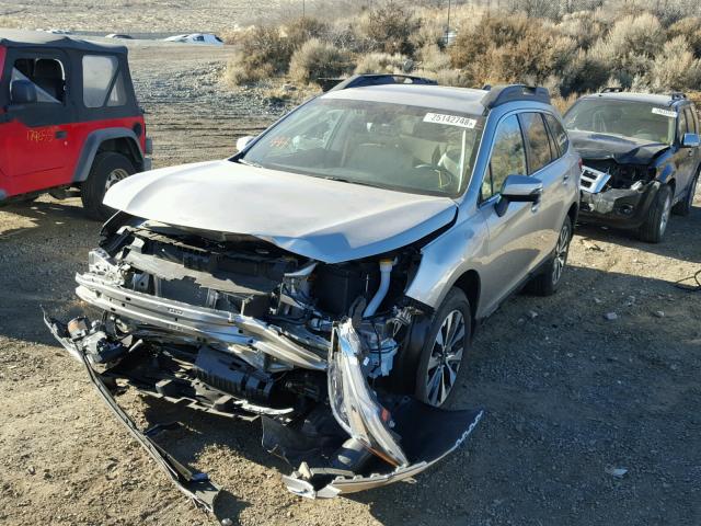 4S4BSANC1H3401431 - 2017 SUBARU OUTBACK 2. SILVER photo 2