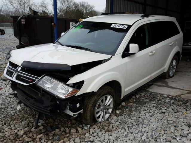 3C4PDCBG6DT581429 - 2013 DODGE JOURNEY SX WHITE photo 2