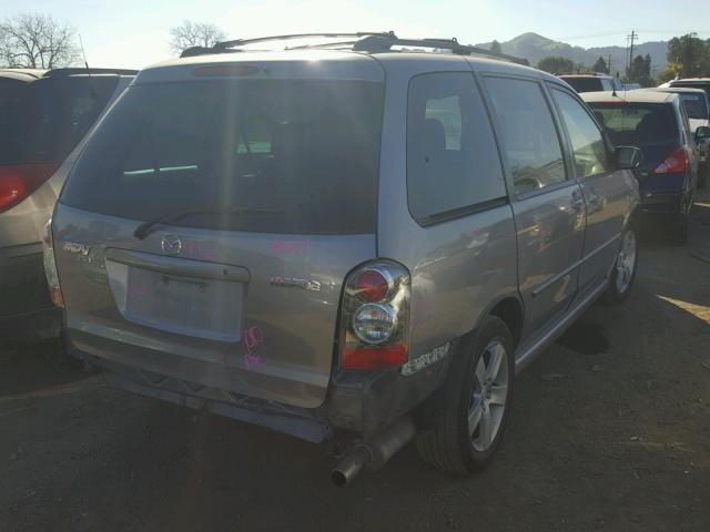 JM3LW28J950546556 - 2005 MAZDA MPV WAGON GRAY photo 4