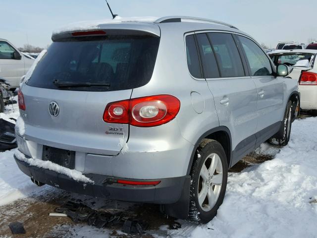 WVGBV7AX9AW528550 - 2010 VOLKSWAGEN TIGUAN SE SILVER photo 4