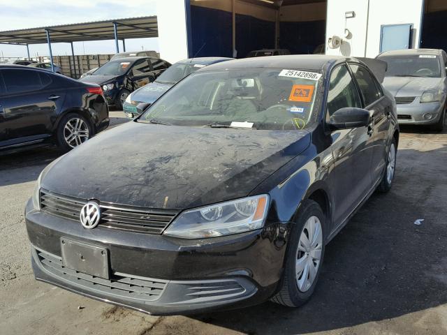 3VW2K7AJ7CM351280 - 2012 VOLKSWAGEN JETTA BASE 黑色 照片 2