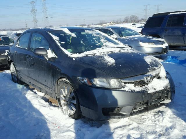 1HGFA16959L009700 - 2009 HONDA CIVIC EXL GRAY photo 1