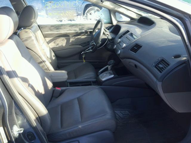 1HGFA16959L009700 - 2009 HONDA CIVIC EXL 灰色 照片 5