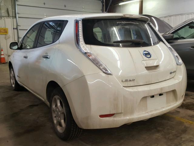 JN1AZ0CP9CT022930 - 2012 NISSAN LEAF SV WHITE photo 3