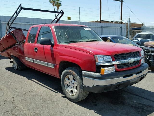 2GCEK19T941163744 - 2004 CHEVROLET SILVERADO RED photo 1