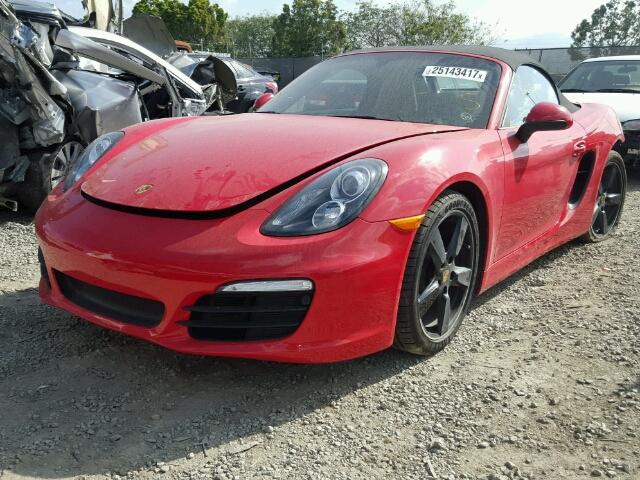 WP0CA2A81FS120168 - 2015 PORSCHE BOXSTER RED photo 2