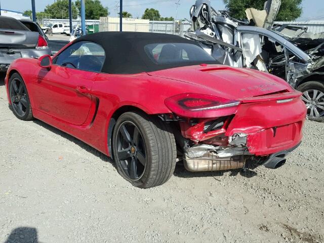 WP0CA2A81FS120168 - 2015 PORSCHE BOXSTER RED photo 3