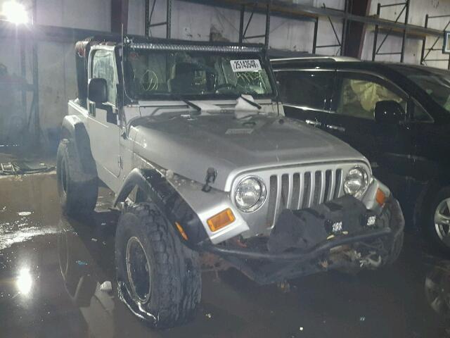 1J4FA39S85P357030 - 2005 JEEP WRANGLER X SILVER photo 1