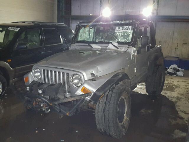 1J4FA39S85P357030 - 2005 JEEP WRANGLER X SILVER photo 2