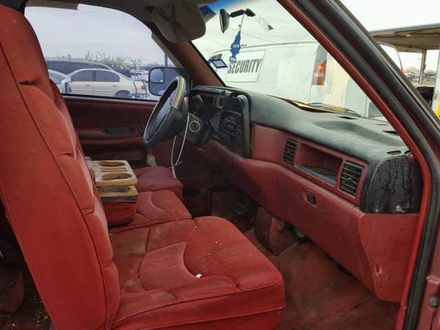 3B7HC16Y1RM564649 - 1994 DODGE RAM 1500 MAROON photo 5