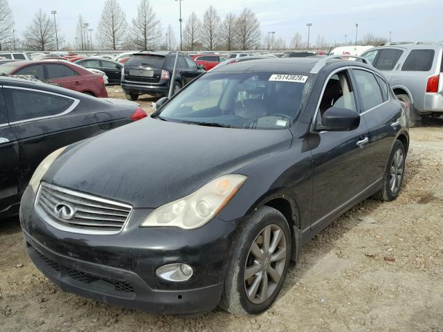 JNKAJ09F48M361467 - 2008 INFINITI EX35 BASE BLACK photo 2