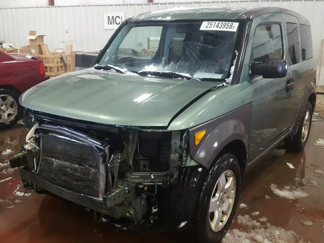 5J6YH28594L014937 - 2004 HONDA ELEMENT EX GREEN photo 2