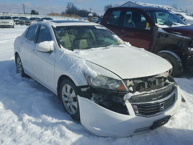 1HGCP26818A101377 - 2008 HONDA ACCORD EXL WHITE photo 1