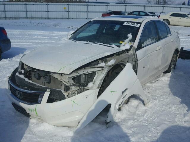 1HGCP26818A101377 - 2008 HONDA ACCORD EXL WHITE photo 2