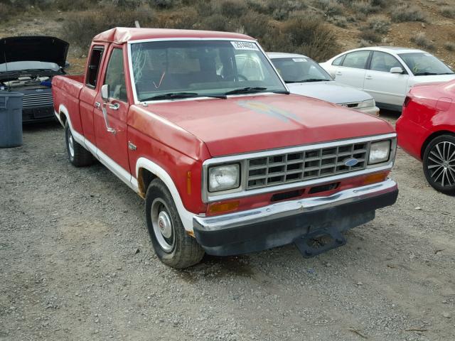 1FTCR14T8HPA54971 - 1987 FORD RANGER SUP RED photo 1