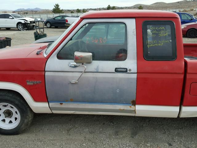 1FTCR14T8HPA54971 - 1987 FORD RANGER SUP RED photo 10