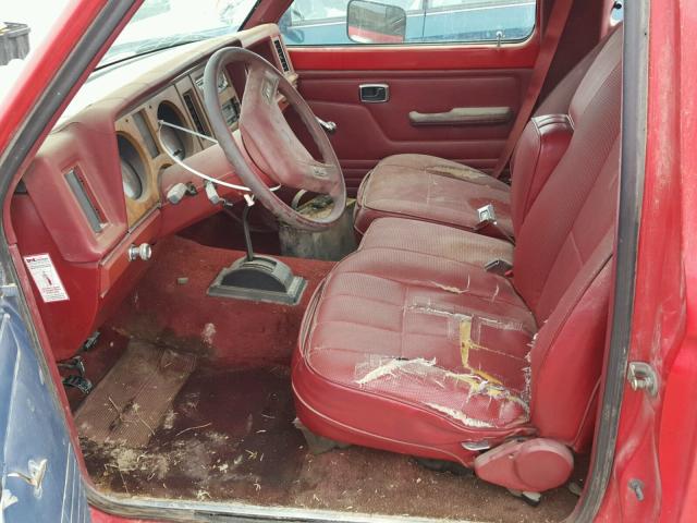 1FTCR14T8HPA54971 - 1987 FORD RANGER SUP RED photo 5