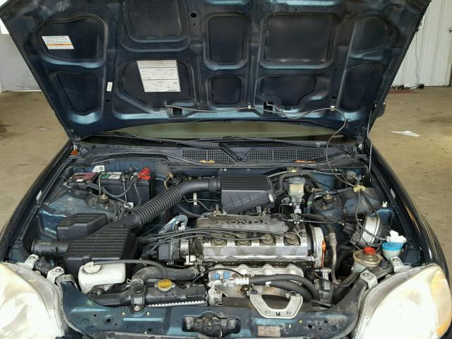 1HGEJ6672VL007274 - 1997 HONDA CIVIC LX GREEN photo 7