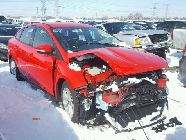 1FADP3F26HL339546 - 2017 FORD FOCUS SE RED photo 1