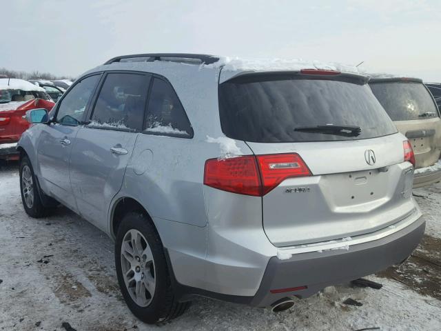 2HNYD28338H510118 - 2008 ACURA MDX TECHNO SILVER photo 3