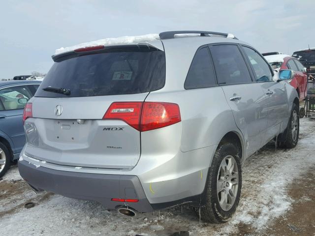 2HNYD28338H510118 - 2008 ACURA MDX TECHNO SILVER photo 4