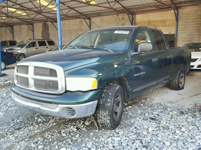 3D7HA18N82G149654 - 2002 DODGE RAM 1500 GREEN photo 2