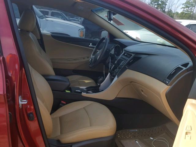 5NPEB4AC6CH380257 - 2012 HYUNDAI SONATA GLS RED photo 5