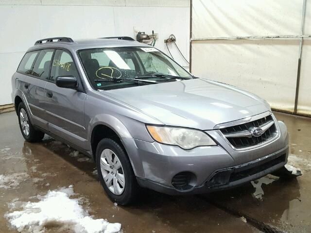 4S4BP60C786312872 - 2008 SUBARU OUTBACK GRAY photo 1