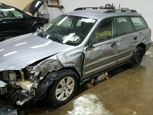 4S4BP60C786312872 - 2008 SUBARU OUTBACK GRAY photo 9