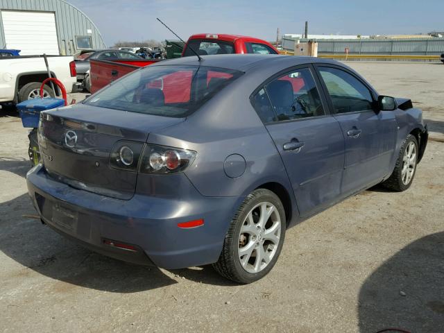 JM1BK32F491248166 - 2009 MAZDA 3 I GRAY photo 4