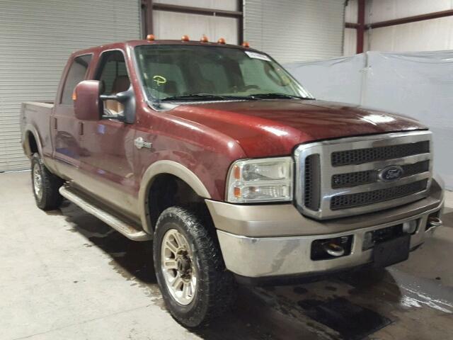 1FTSW21555ED15660 - 2005 FORD F250 SUPER MAROON photo 1