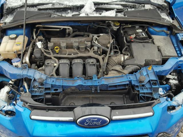 1FAHP3H25CL109620 - 2012 FORD FOCUS SEL BLUE photo 7