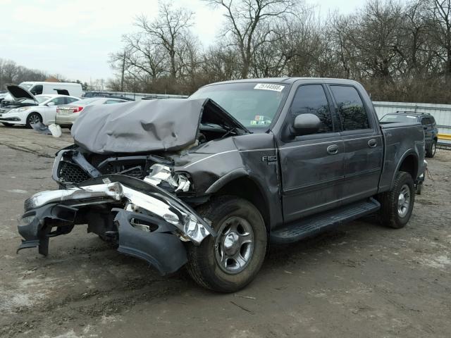 1FTRW08632KC78221 - 2002 FORD F150 SUPER GRAY photo 2