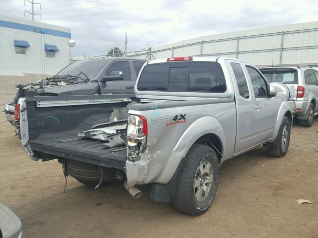 1N6AD0CW7AC429397 - 2010 NISSAN FRONTIER K SILVER photo 4