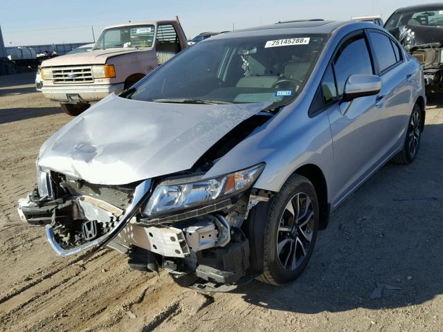 19XFB2F81FE035174 - 2015 HONDA CIVIC EX ნაცრისფერი ფოტო 2