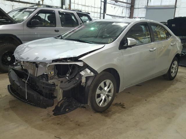 5YFBURHE0FP343777 - 2015 TOYOTA COROLLA L SILVER photo 2