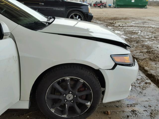 JH4CL96998C013093 - 2008 ACURA TSX WHITE photo 9