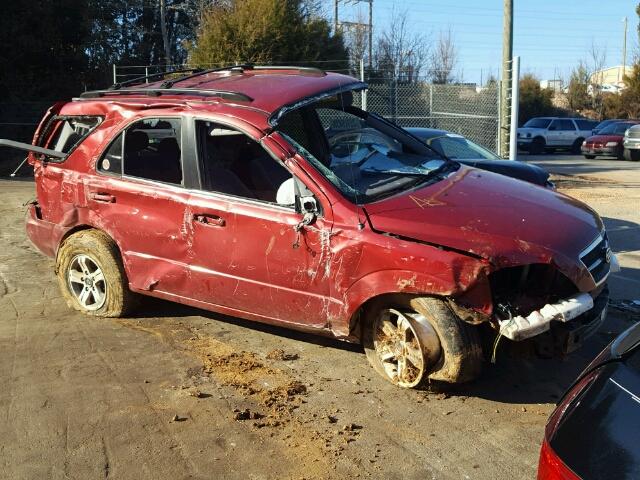 KNDJC733935075295 - 2003 KIA SORENTO EX RED photo 1