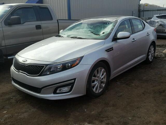 5XXGN4A7XFG385027 - 2015 KIA OPTIMA EX SILVER photo 2