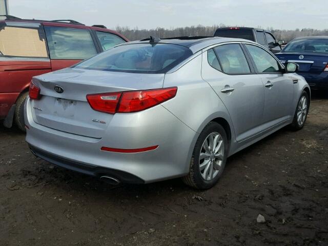 5XXGN4A7XFG385027 - 2015 KIA OPTIMA EX SILVER photo 4